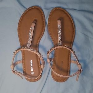 Embellished Flat Sandals